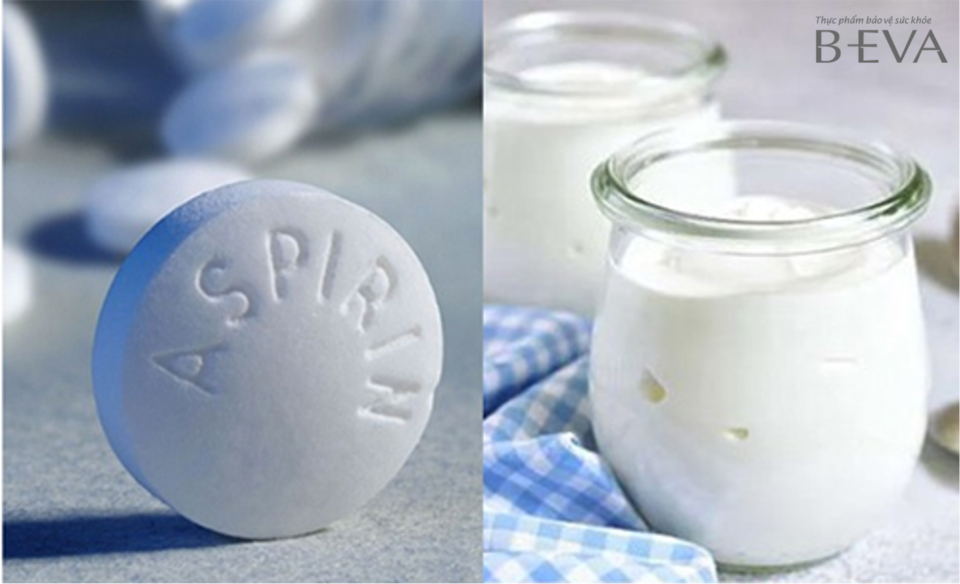 Aspirin và sữa chua