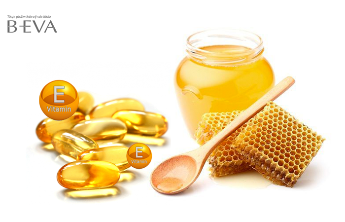 bằng vitamin e với mật ong dưỡng ẩm