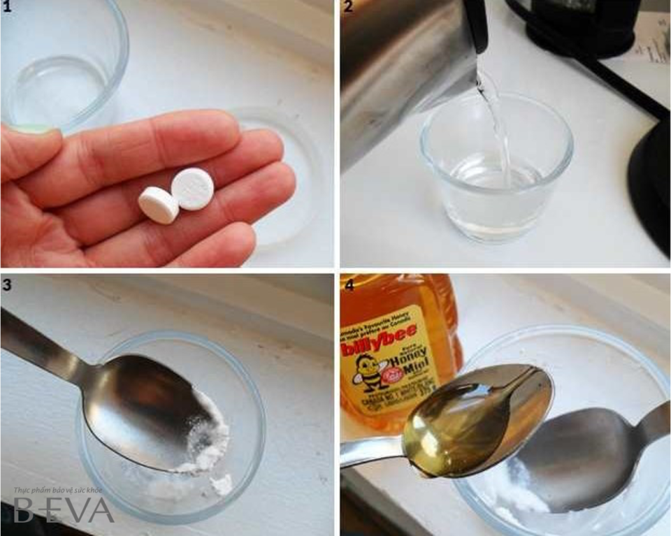 Làm kem trộn trị nám với Aspirin, sữa chua và mật ong